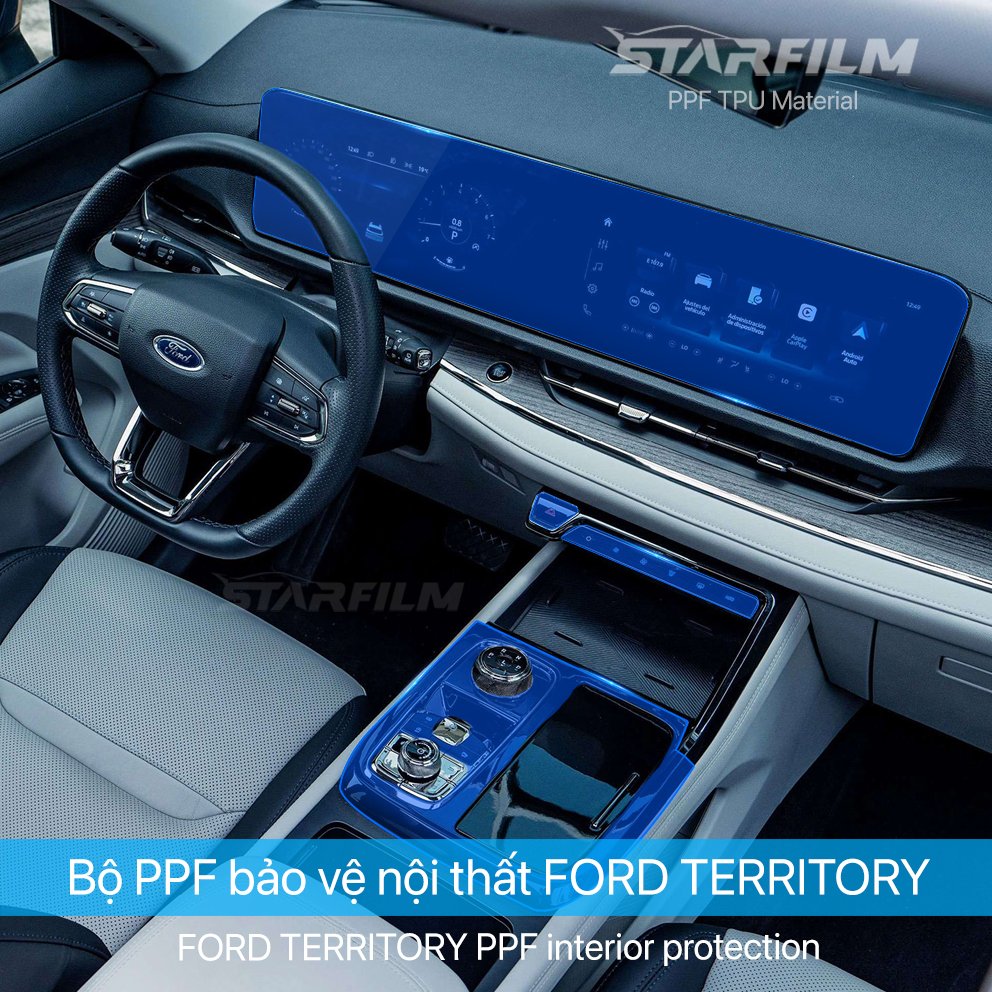 Ford Territory 2023 PPF TPU nội thất chống xước tự hồi phục NEW