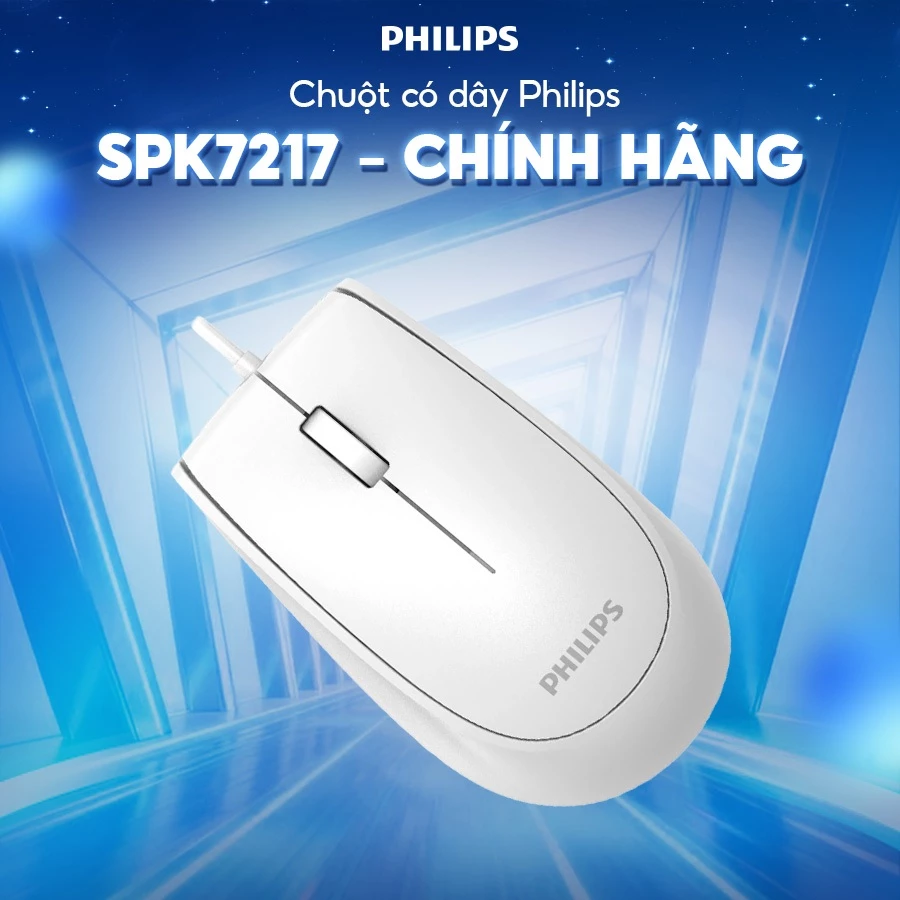 Chuột có dây Philips SPK7217 - Hàng Chính Hãng
