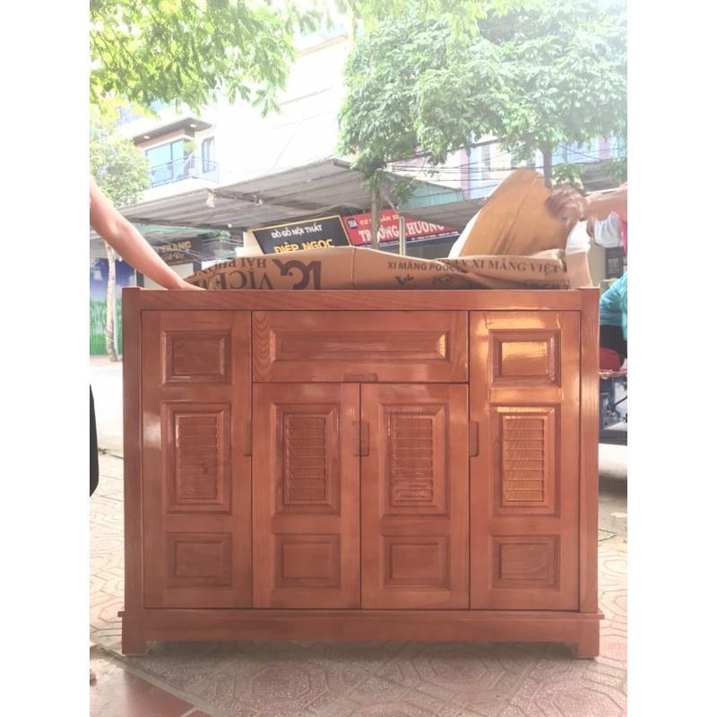 Tủ giày gỗ sồi 1m2