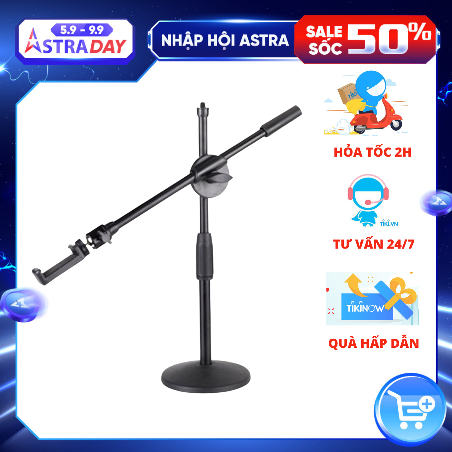 Giá đỡ điện thoại/ máy tính bảng quay Topshot 90 độ, phụ kiện hỗ trợ quay video nấu ăn và review sản phẩm