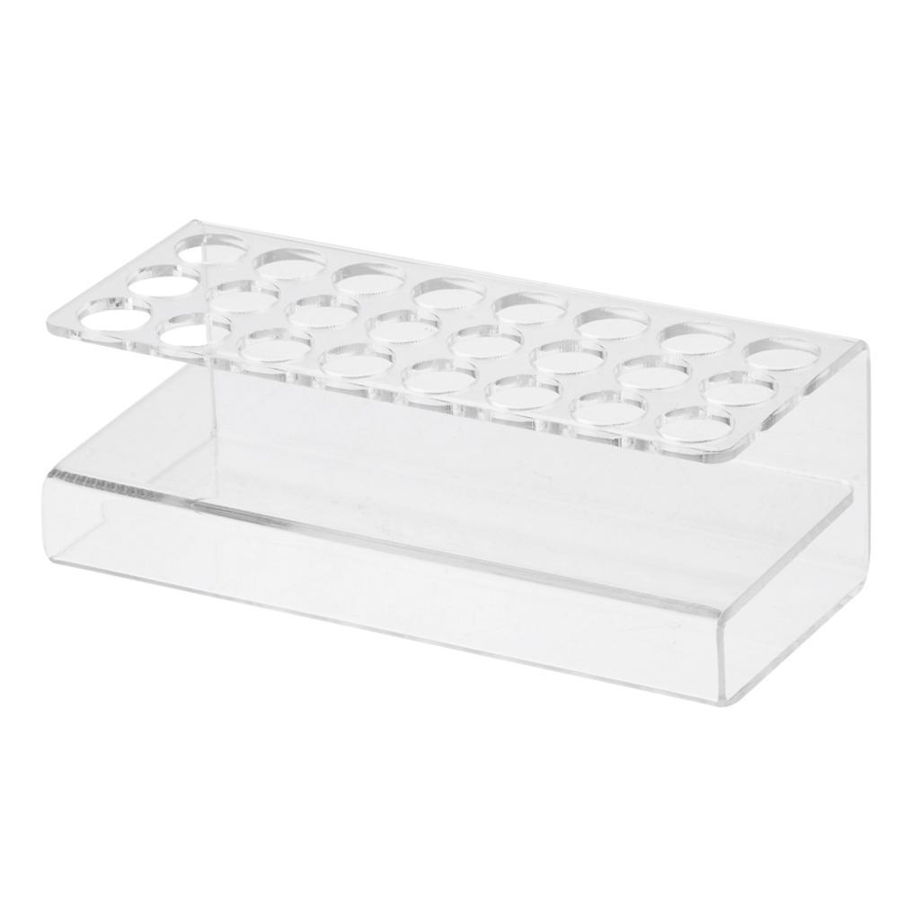 24 Holes Pen Display Stand Pencil Transparent Acrylic Organizer Rack Holder