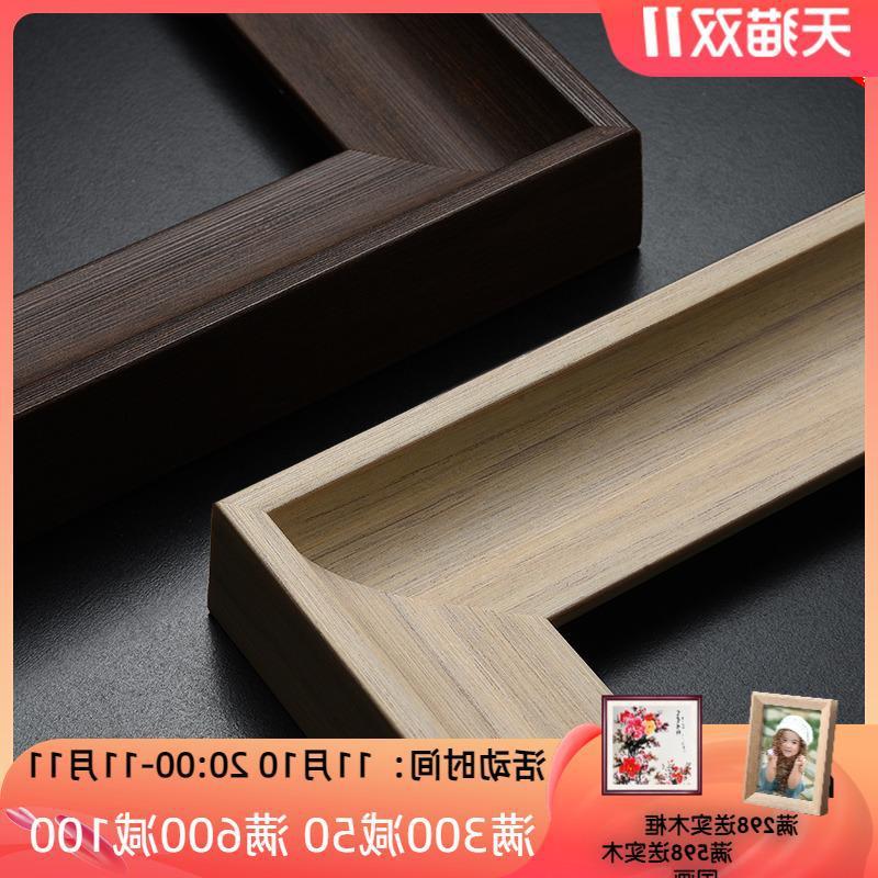 Ưu đãi đặc biệt theo phong cách châu Âu tối giản khung tranh sơn dầu kỹ thuật số khung ngoài khung khung khung ảnh kích thước lớn treo tường khung ảnh sáng tạo