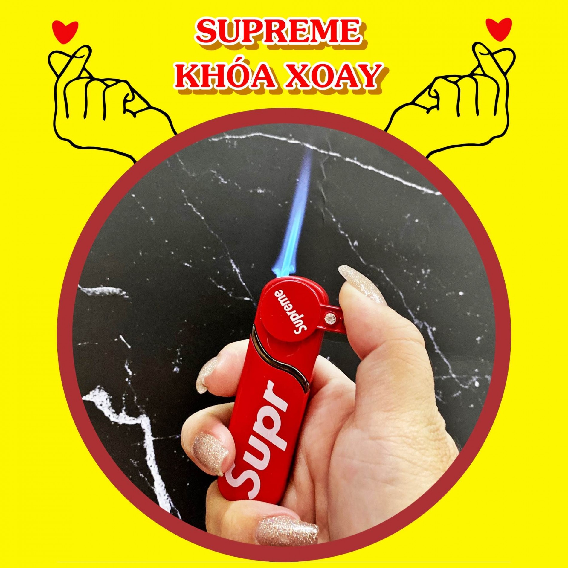 Hột quẹt bật lửa khè khóa xoay -