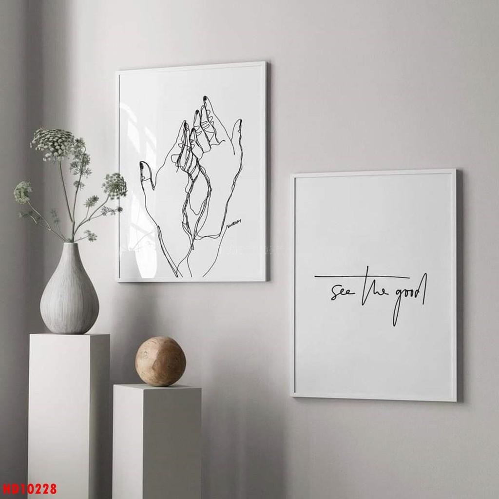 Tranh canvas họa tiết tối giản decor phòng khách, phòng ngủ, phòng làm việc,...