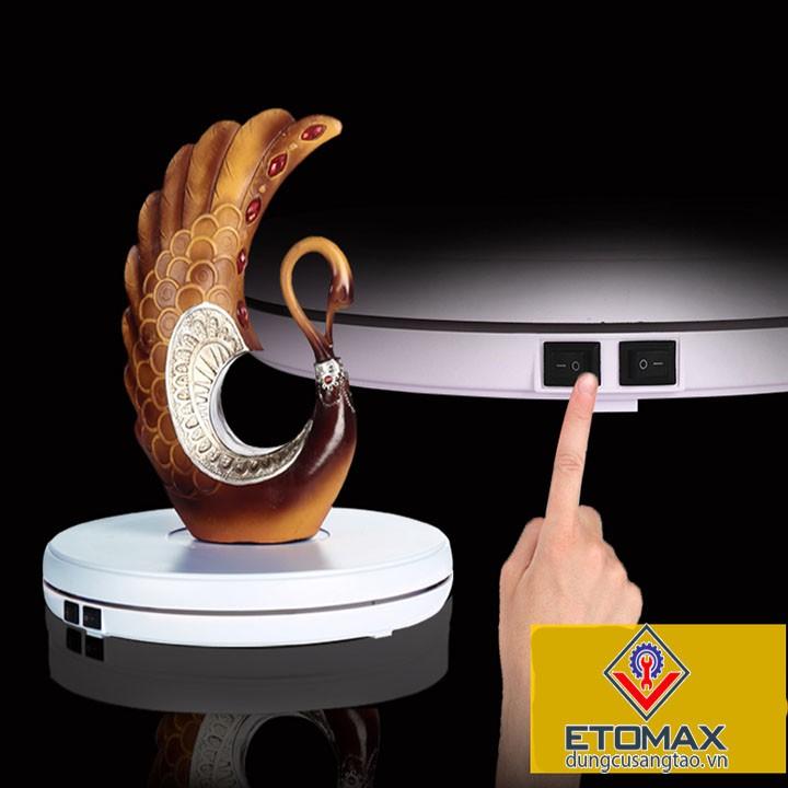 Bàn xoay trưng bày 220v đường kính 25cm chịu tải 10Kg