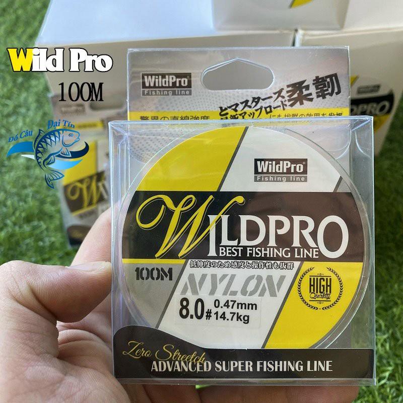 Cước Câu Cá Wild Pro 100M Dòng Cước Tàng Hình, Độ Tải Cá Cao Siêu Bền Do Đại Tín Phân Phối