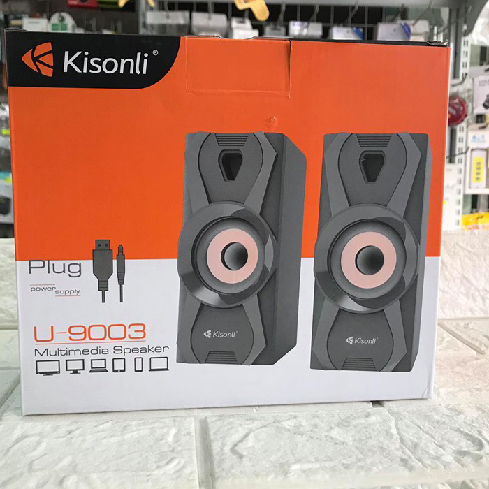 Loa máy tính 2.0 Kisonli U-9003 Âm thanh cực hay (màu ngẫu nhiên) HÀNG CHÍNH HÃNG