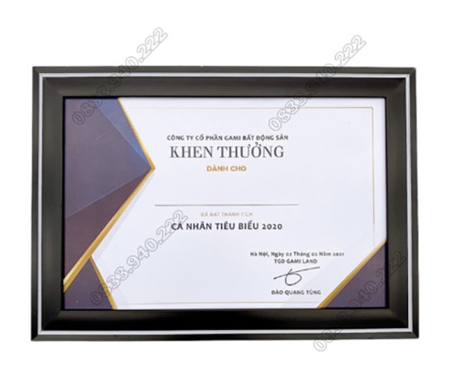 Khung tranh, khung bằng khen viền kẻ A3, A4