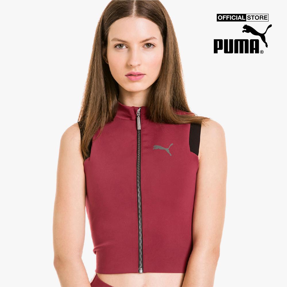 PUMA - Áo croptop nữ phối zip SG x PUMA 517907