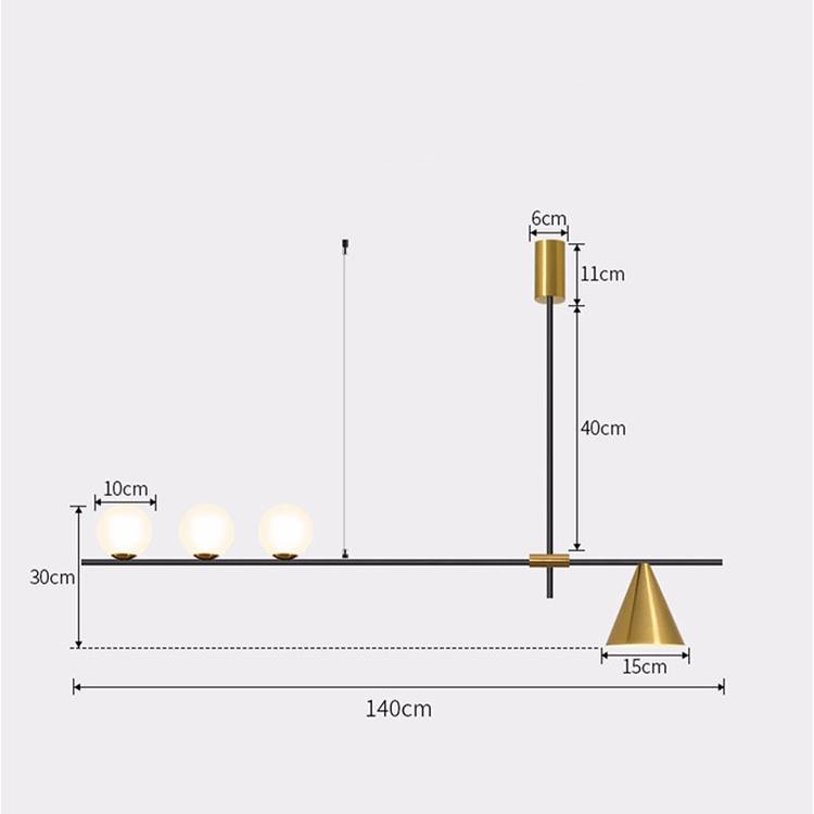 Đèn thả PICRI kiểu dáng độc đáo, hiện đại trang trí nội thất cao cấp - kèm bóng LED chuyên dụng.