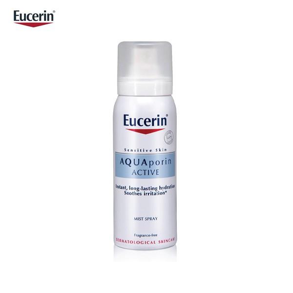 Eucerin Tinh Chất Cấp Ẩm &amp; Ngăn Ngừa Lão Hóa 30ml, Tặng Eucerin Xịt Dưỡng Ẩm Eucerin Aquaporin Active 50ml