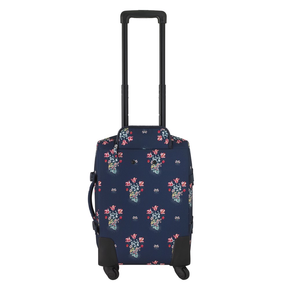 Va li/Four Wheel Small Suitcase Spot Bouquet - Navy - 1083385