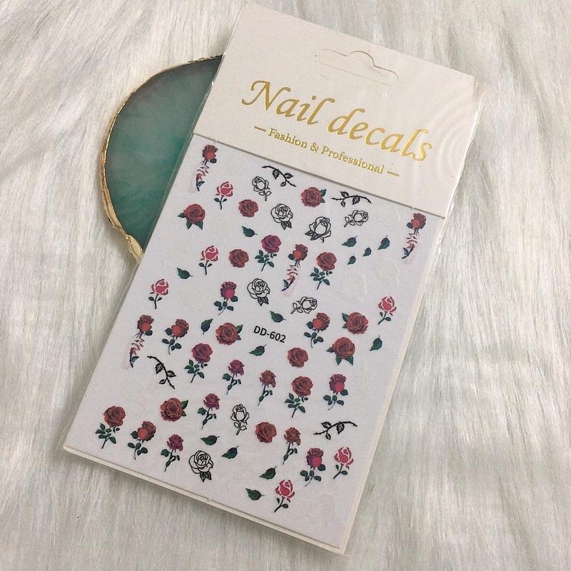 Nail art sticker, sticker dán móng, phụ kiện trang trí móng