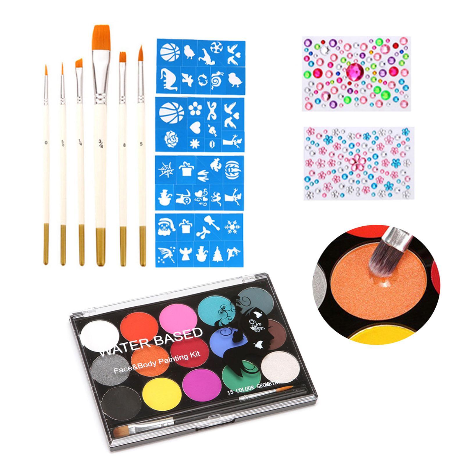 Face Body Painting  6 Brushes for Costume Parties Make up