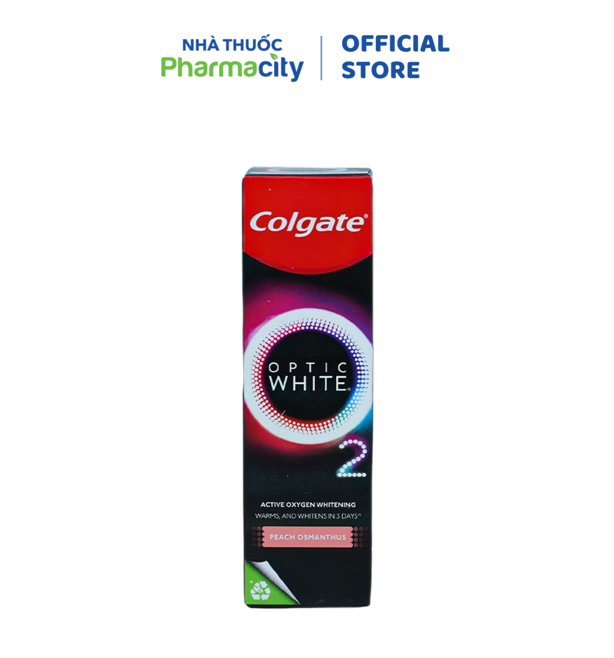 Kem Đánh Răng Colgate Optic White O2 Peach Osmanthus (tuýp 85g)