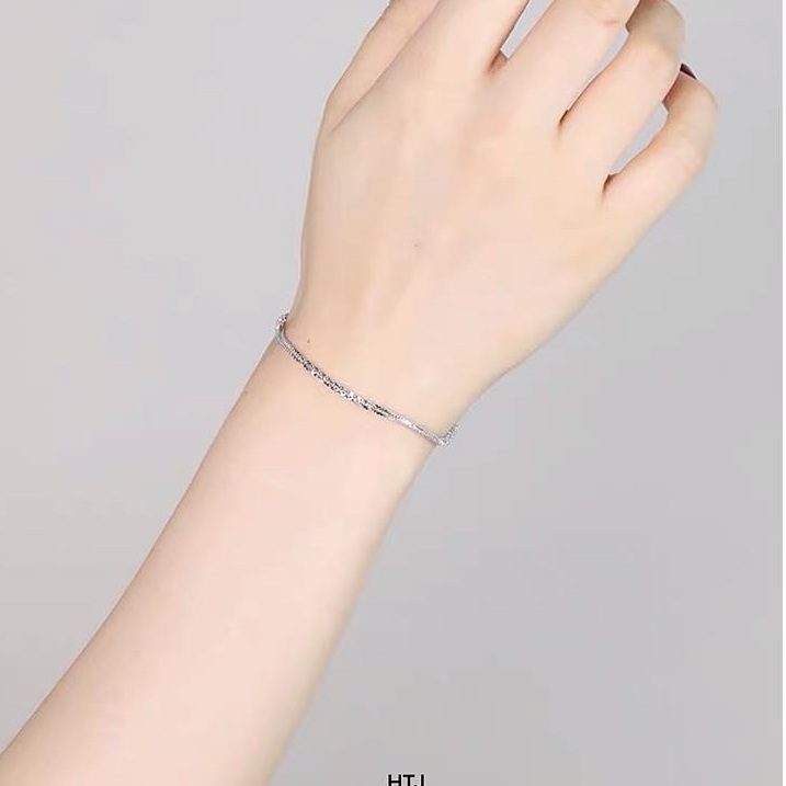 Lắc tay nữ thời trang chất liệu bằng bạc MS062