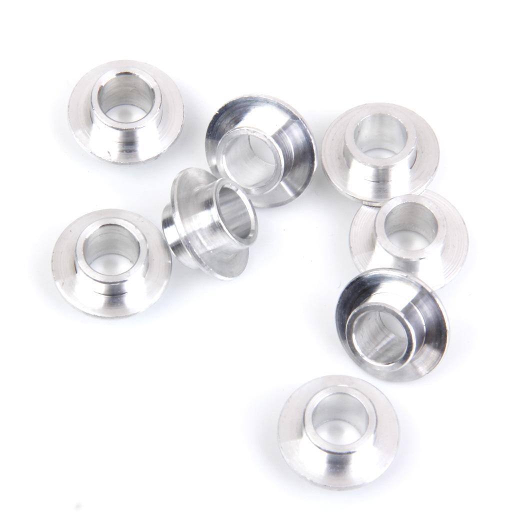 8 pieces Alloy Skate Bearing Spacers 8mm + 4pcs Inline Roller Hockey Fitness Skate Wheel 72 mm