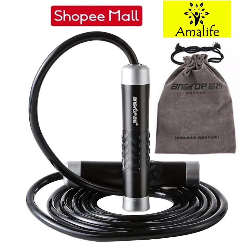 Dây Nhảy Thể Lực Nặng 450g Cho Người Luyện Võ Thuật, Boxing, Muay Thái (Tặng Túi) - Chính Hãng Amalife