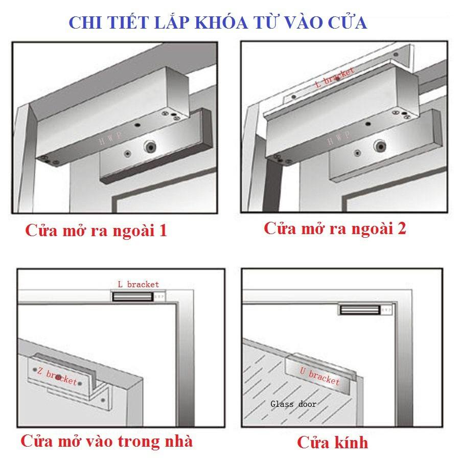 Trọn bộ Kiểm soát ra vào máy chấm công M10 + Khoá cửa từ 280Kg + Điều khiển nguồn 12V 5A (Tặng gá treo ZL + Nút Exit)