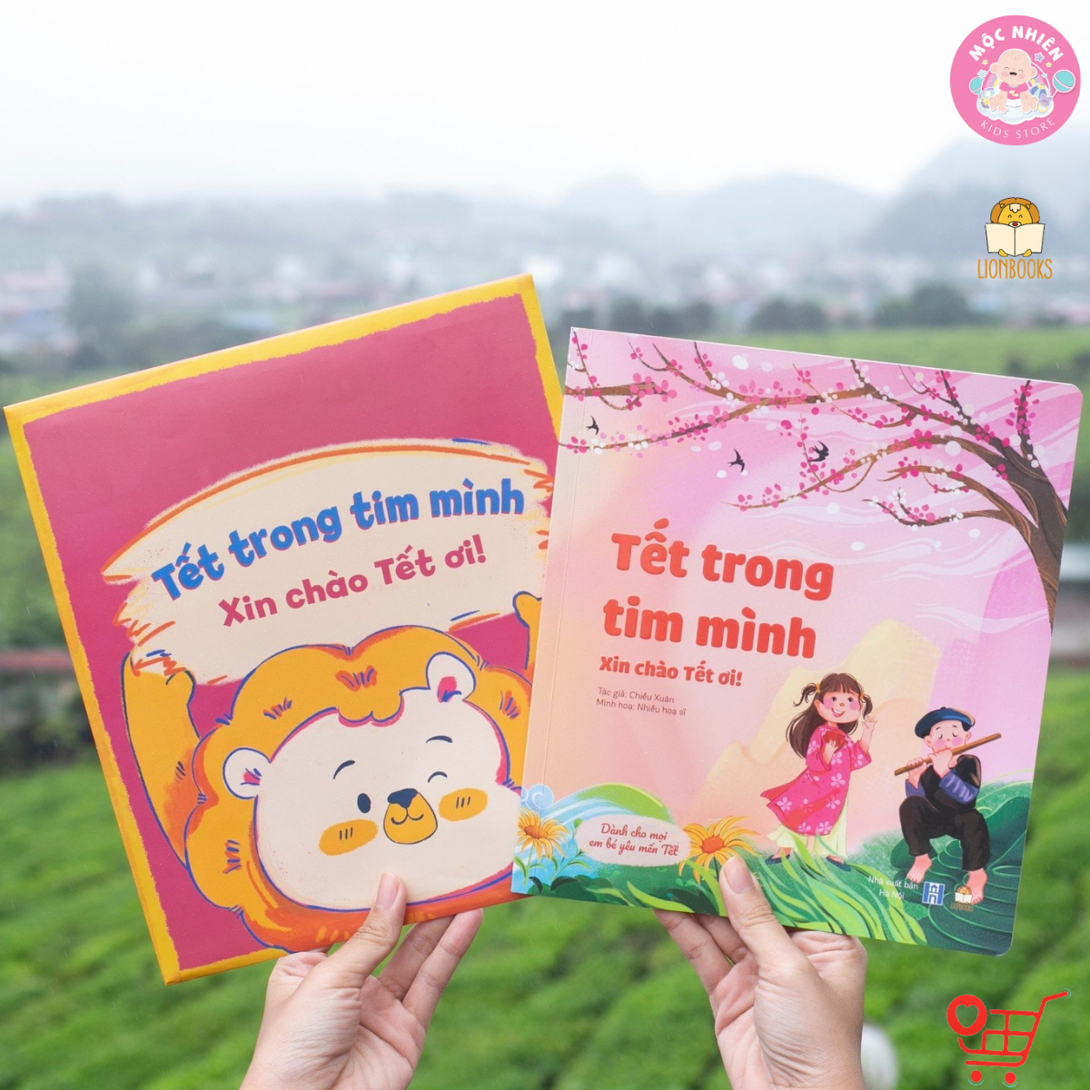 Sách Tết 2024 - Tết Trong Tim Mình - Xin Chào Tết Ơi (1 cuốn Bìa mềm kèm Phong bì và Set quà tặng) - LionBooks