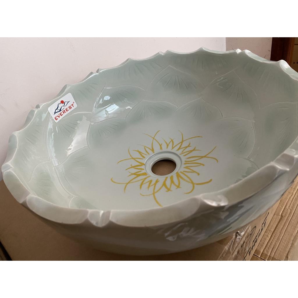 Chậu sứ mỹ thuật/chậu rửa mặt cổ điển/lavabo mỹ thuật EV-CĐ43