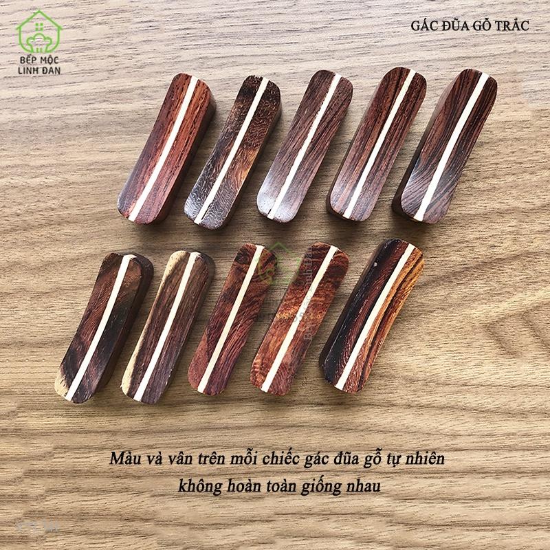 Gác đũa gỗ trắc tự nhiên siêu sạch_Kiểu dáng hiện đại_Bộ 10 chiếc
