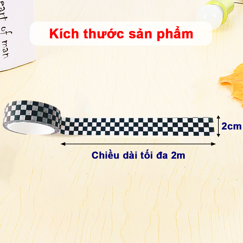 Set 10 cuộn băng keo trang trí đủ họa tiết hoạt hình nhiều màu sắc đáng yêu – H023