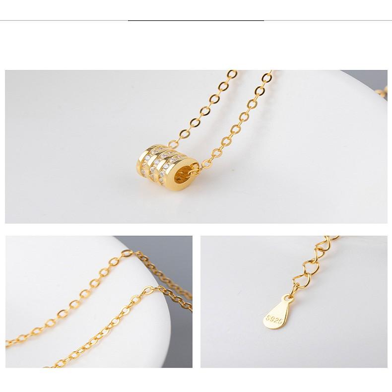 Dây Chuyền Nữ Bạc S925 Thiết Kế Đơn Giản Dáng Ống Tròn Db2568 - Bảo Ngọc Jewelry