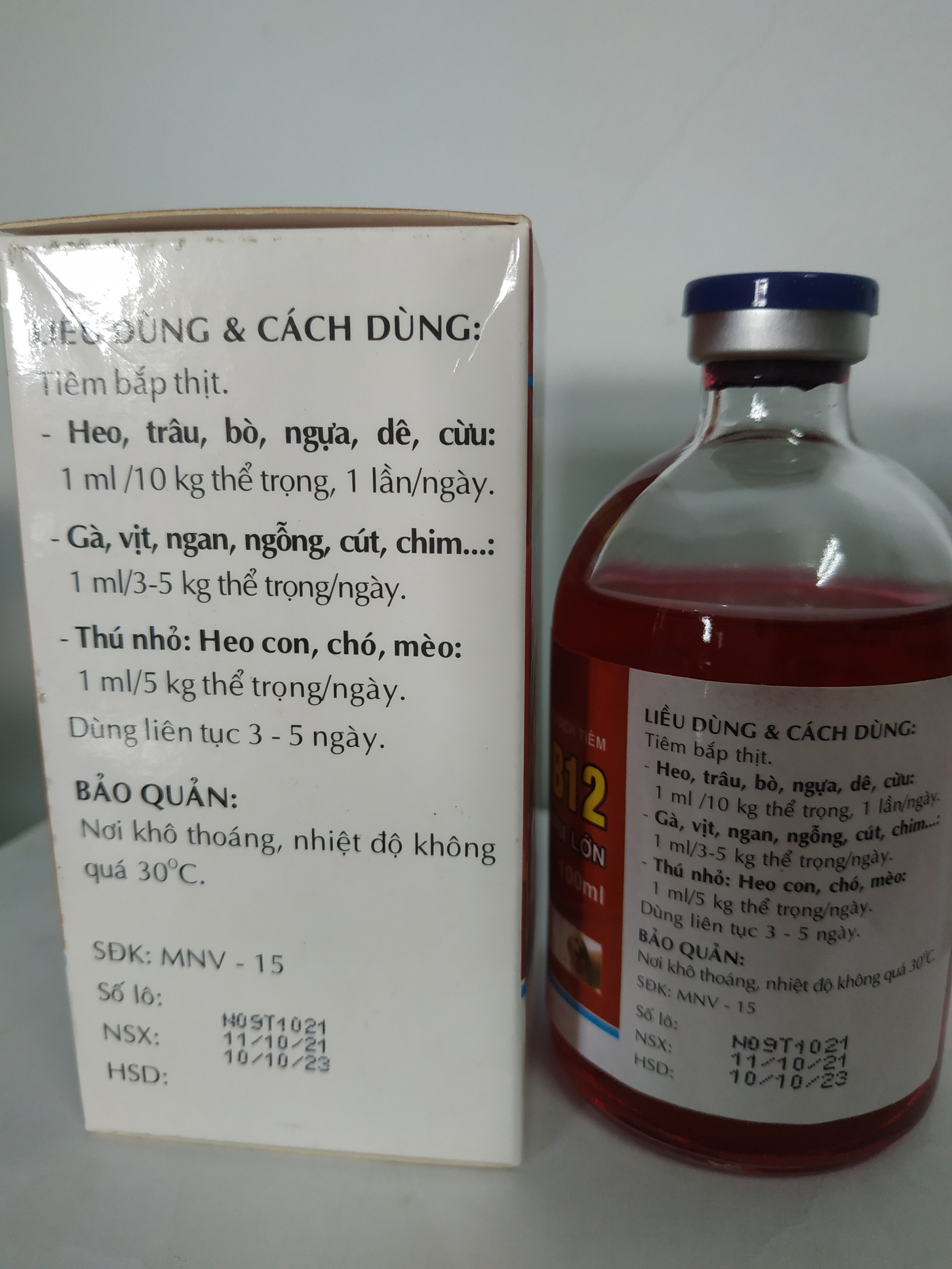 Vitamin B12 Giải độc cho cây trồng - chai 100ml minh ngân
