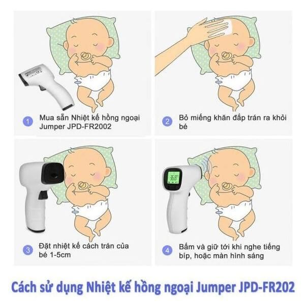 Nhiệt kế hồng ngoại không tiếp xúc Jumper FR202 , bản tiếng anh xuất UK
