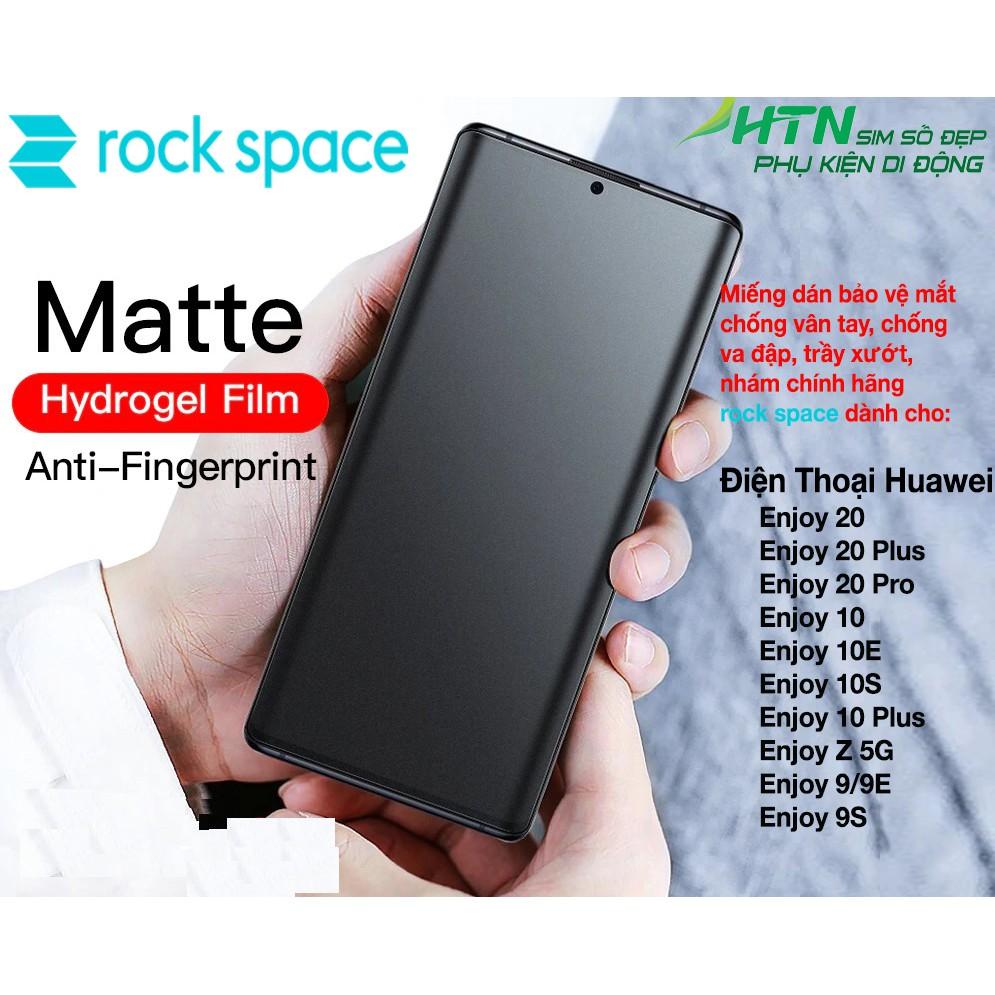 Miếng dán matte nhám chống vân tay cao cấp rock space dành cho Huawei enjoy 20 10 9 Plus Pro Z 5G dán màn hình/ mặt sau lưng điện thoại - Hàng chính hãng