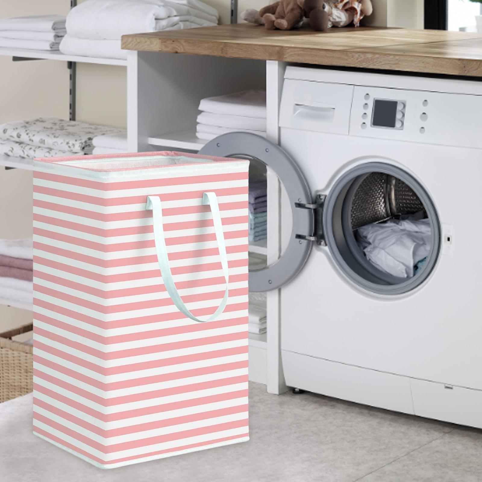 Waterproof Dirty Clothes Laundry Basket with Handles Clothes Hamper Storage Basket for Dorm