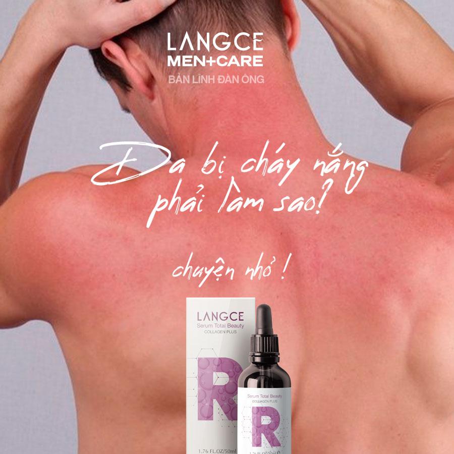 TOTAL BEAUTY SERUM COLLAGEN+ PHỤC HỒI DA SAU NẮNG 50ml LANGCE DÀNH CHO NAM