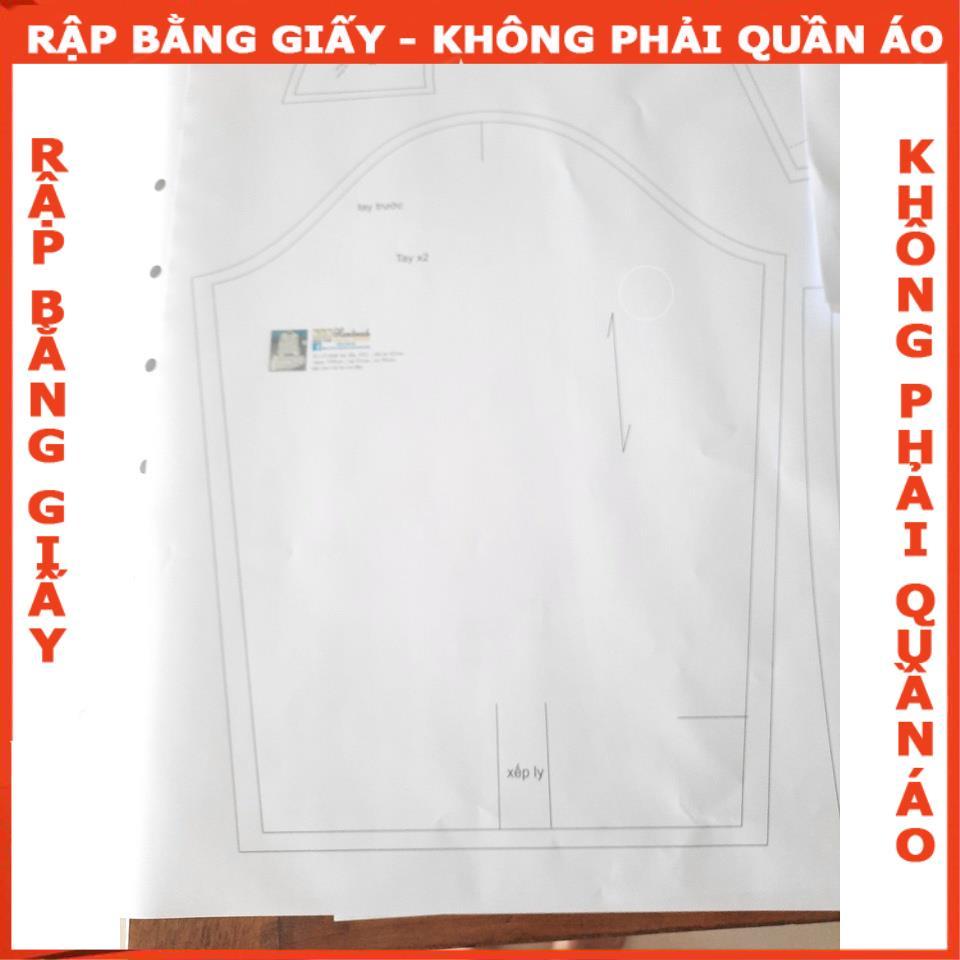 Rập giấy A0 đầm sơ mi mã 509 (BẢN VẼ)