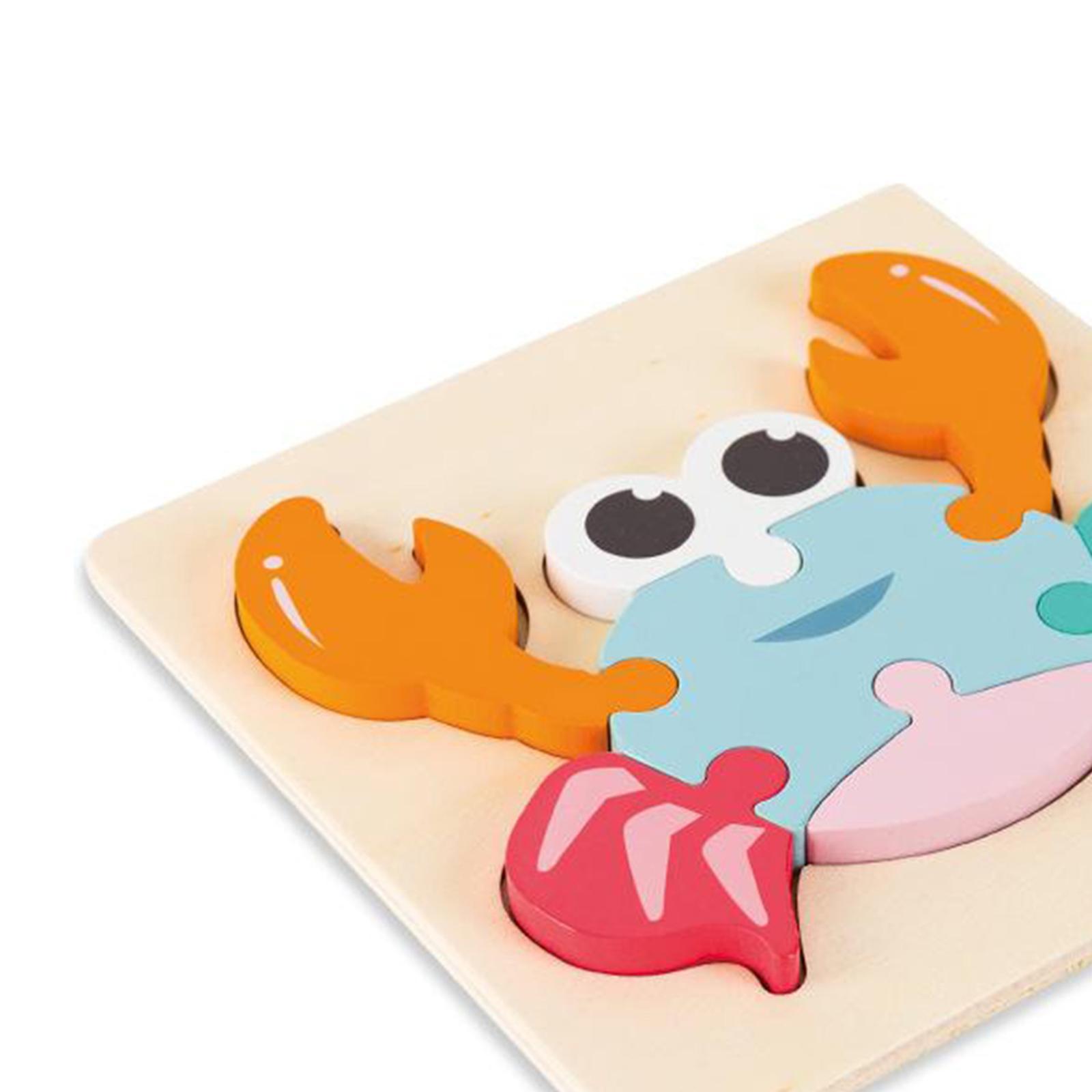 Wooden Toddler Puzzles Animal Montessori Educational for Kids 1 2 3 4 Years