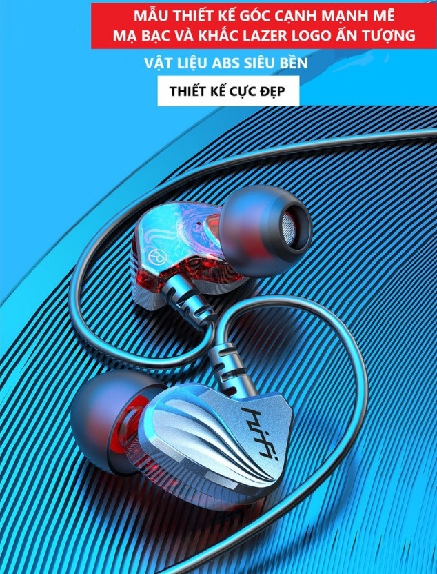 Tai Nghe Nhét Tai Âm HIFI S2000, Tai Nghe Trong Tai Có Mic, Âm Trầm Nổi Hi-Fi, Chơi Game Thể Thao, Có Mic Cho Điện Thoại - Hàng chính hãng