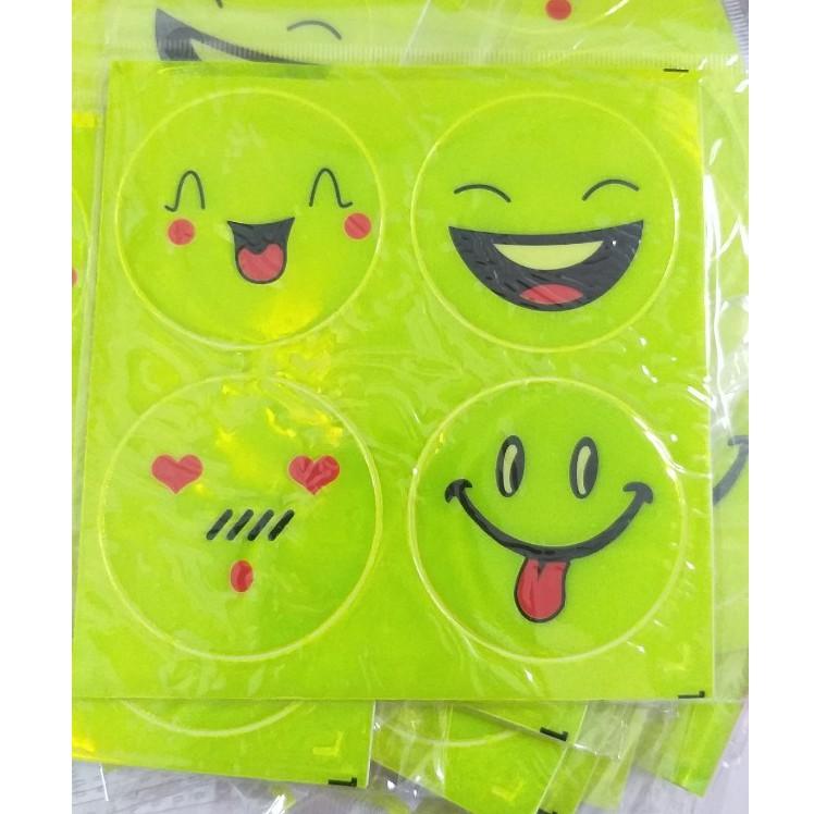 Miếng dán phản quang mặt cười bộ 4 miếng -