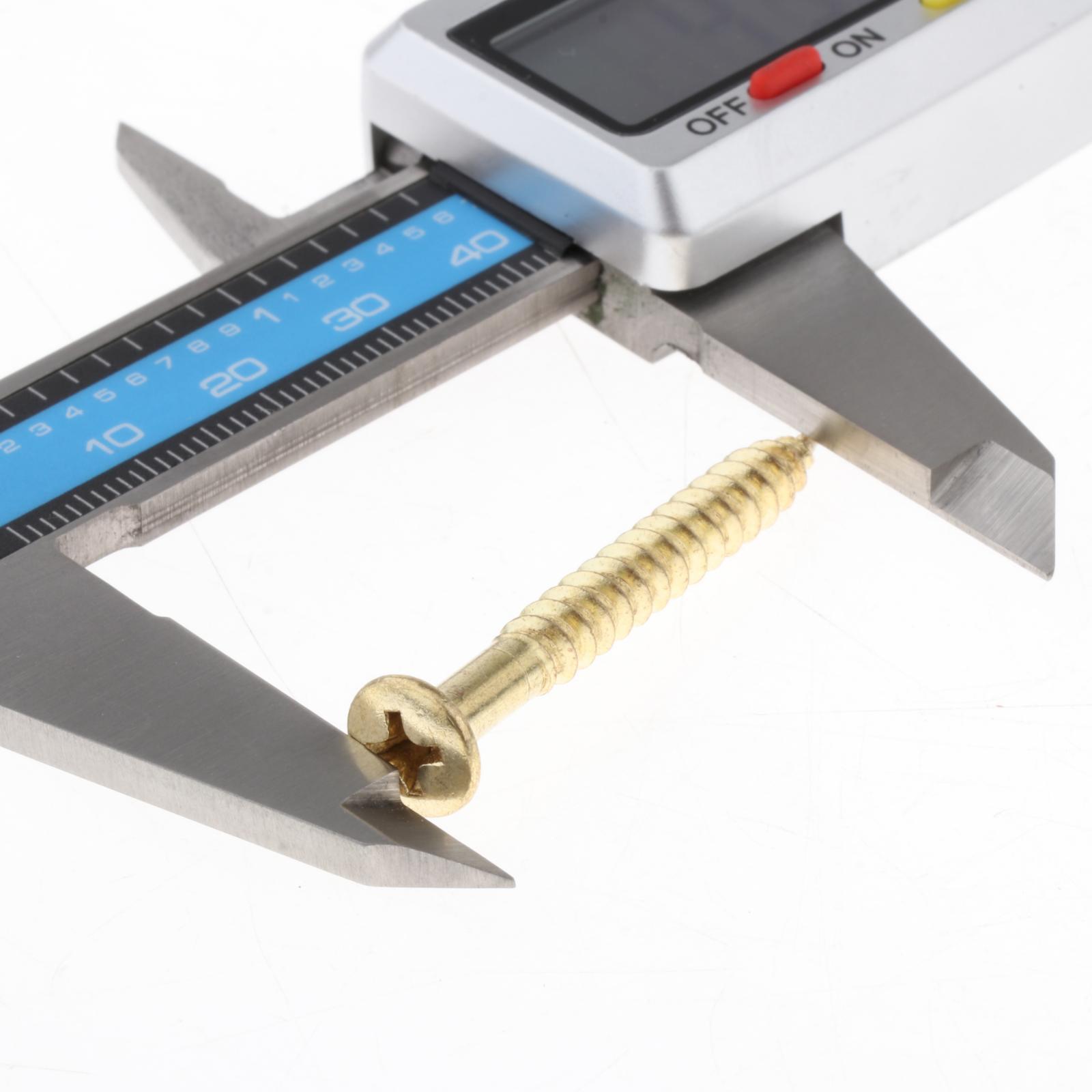 Electronic Digital Vernier Caliper, with Large LCD Screen and 150mm 0-6" Inch/Metric Conversion, Stainless Steel, Water Resistant