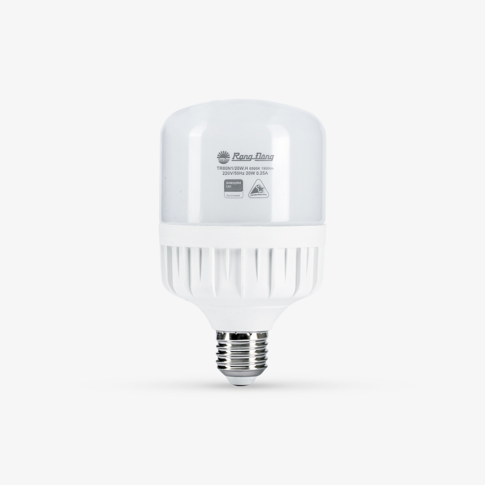 Bóng đèn LED BULB Trụ 20W Rạng Đông Model: TR80N1/20W.H