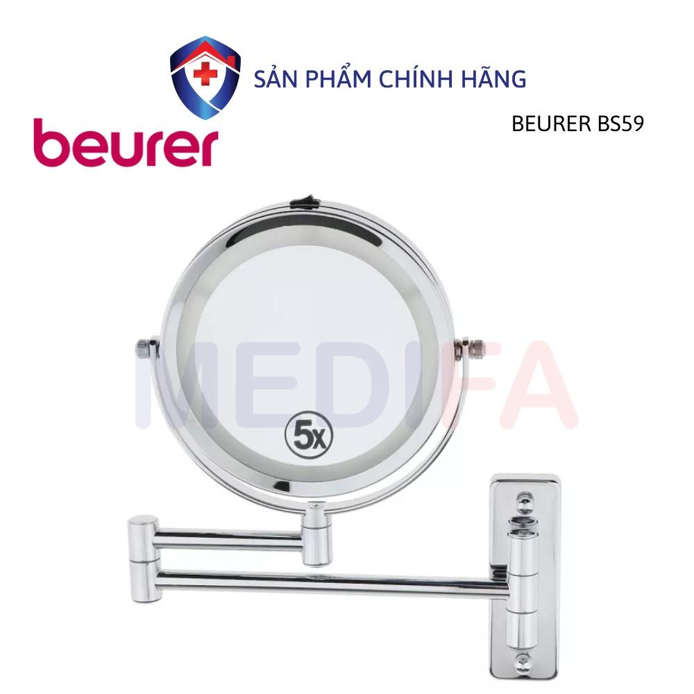 Gương trang điểm 2 mặt đèn LED gắn tường Beurer BS59