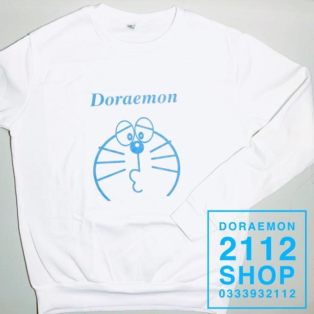 Áo sweater nam nữ Doraemon vải siêu mịn