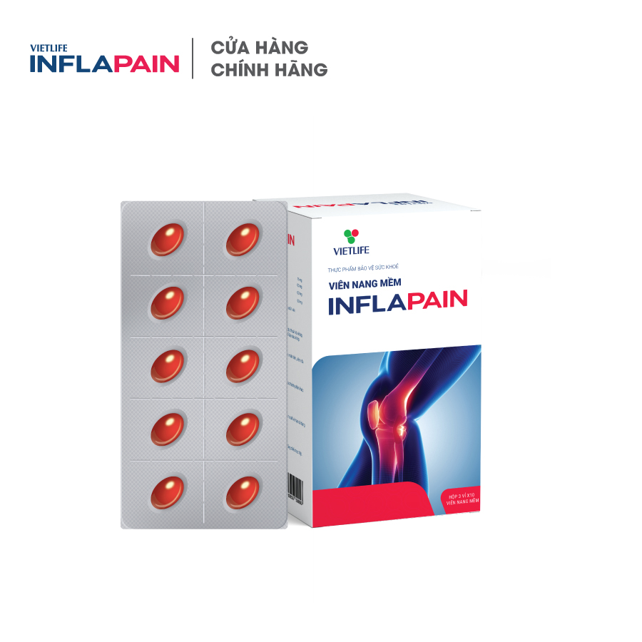 Vietlife Inflapain 30 viên – Đột phá nano dược liệu hỗ trợ đẩy lùi Viêm - Đau Khớp mạn tính.