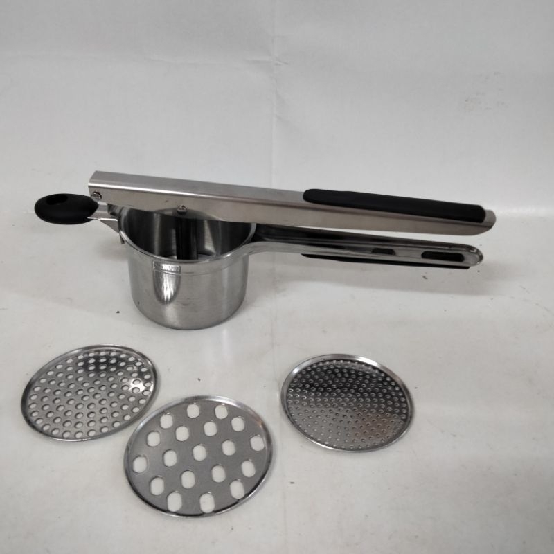 Dụng cụ nghiền khoai tây, ép củ quả, làm bún mì, chả cá... 3 vỉ khuôn