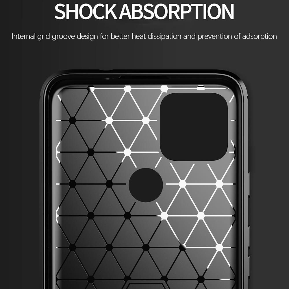 Ốp lưng dành cho Google Pixel 4A 5G silicone mềm Carbon phay xước chống sốc chống vân tay