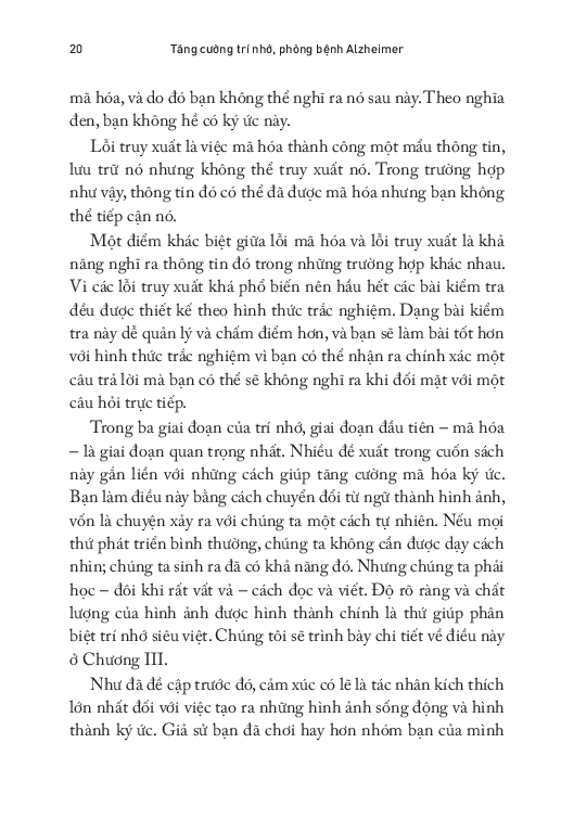 TĂNG CƯỜNG TRÍ NHỚ PHÒNG BỆNH ALZHEIMER - Tiến sĩ Y khoa Richard Restak – Mai Chí Trung dịch - NXB Trẻ