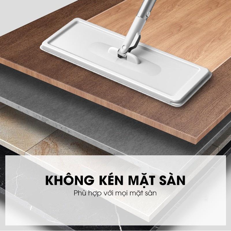 Cây lau nhà tự vắt thông minh BONBOX BCT702 xoay 360 độ kèm thùng tự vắt 2 ngăn - Hàng chính hãng