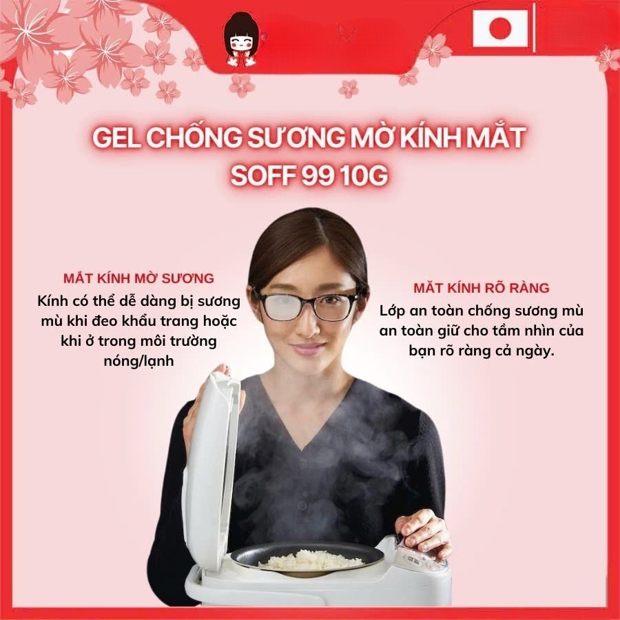 Gel chống bám hơi nước, chống mờ mắt kính  lau kính Nano chống mờ sương, sạch bụi bẩn và dấu vân tay, Công nghệ Nhật Bản