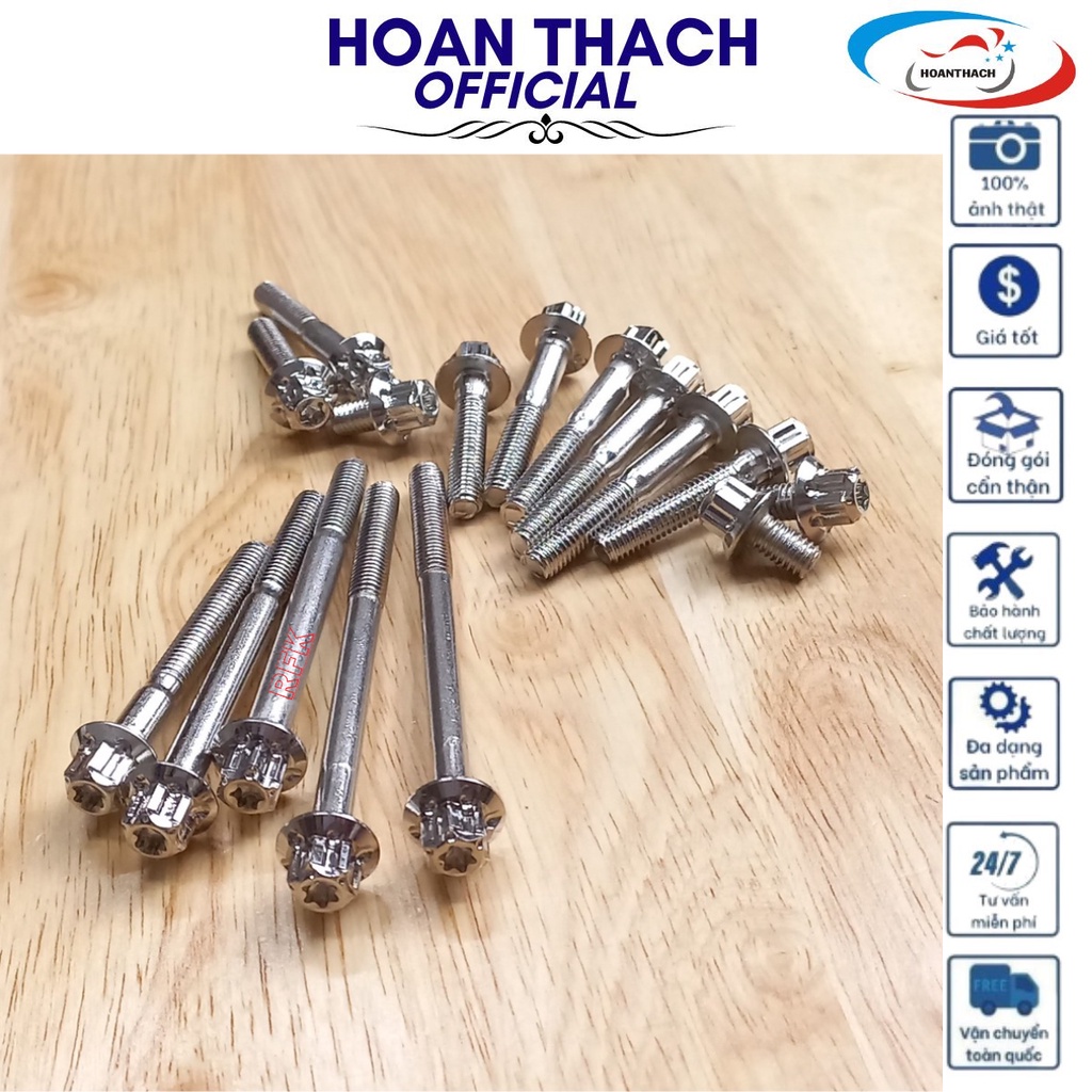 Bộ Ốc Lốc Inox Đầu Salaya cho xe máy Dream ( Bộ 16 Con )  HOANTHACH SP010809