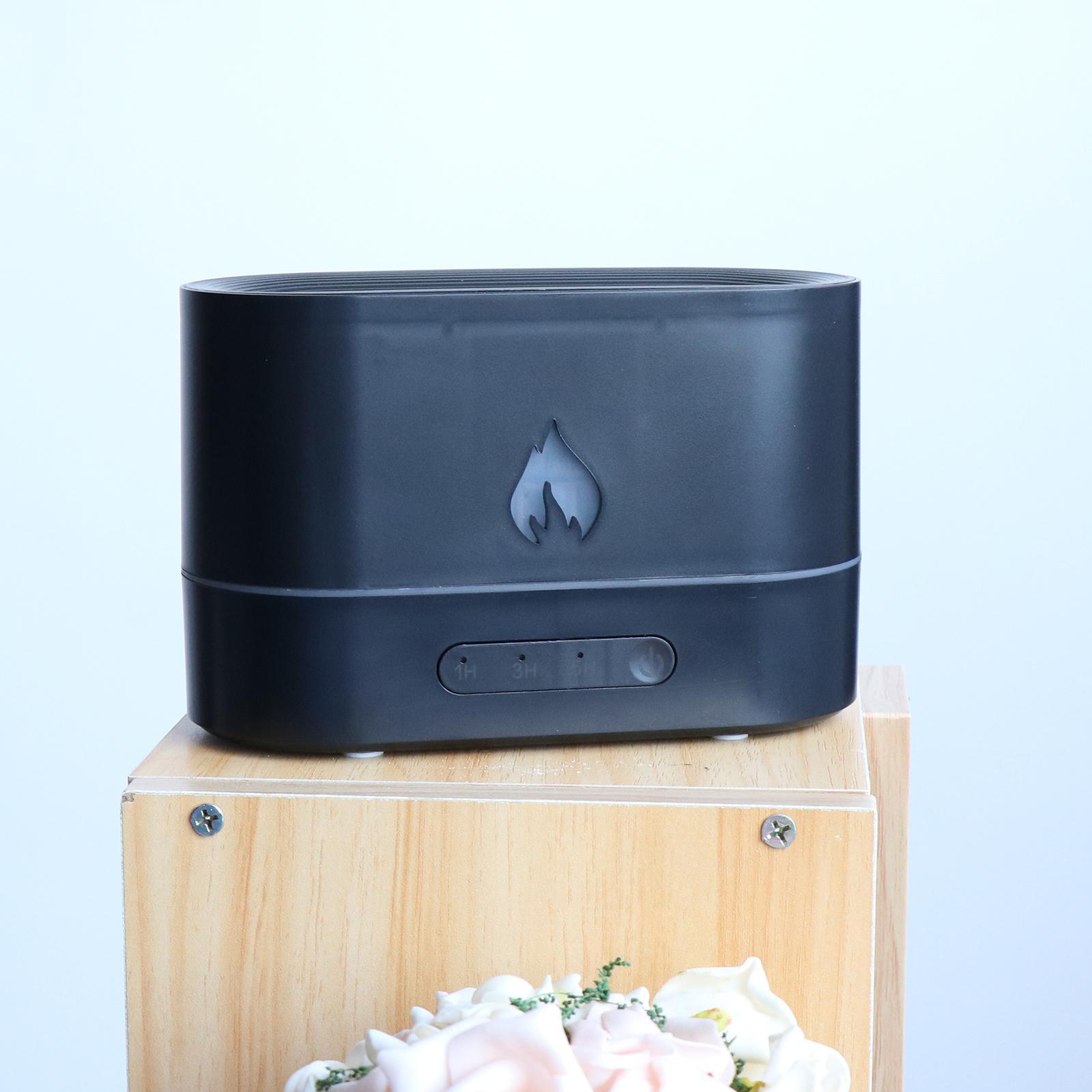 Air Humidifier Waterless Auto Shut-Off with Realistic Flame for Travel