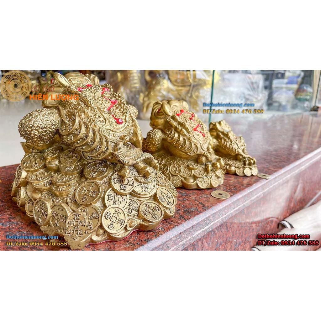 Thiềm Thư Phong Thủy Ngồi Thỏi Vàng Bằng Đồng Các Cỡ